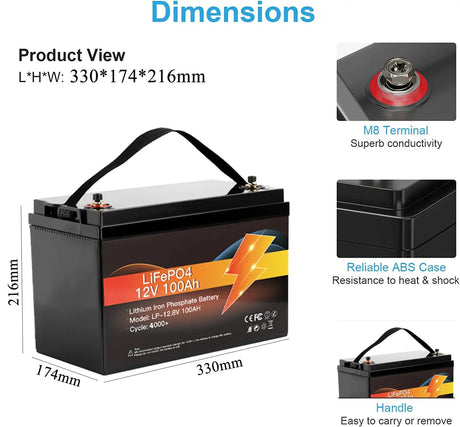 Акумуляторна батарея 12V/100AH LiFePO4 - BRAM Energy