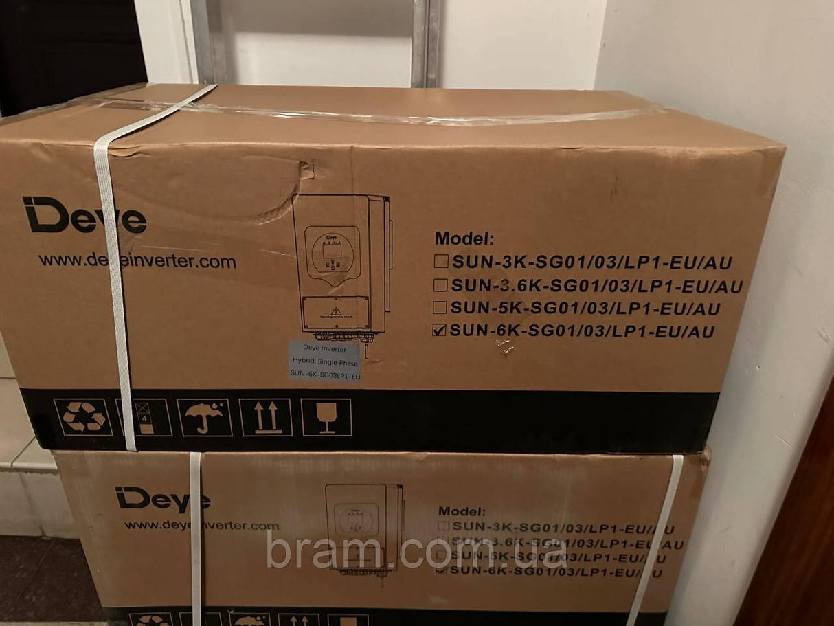 Гібридний інвертор низької напруги Deye SUN - 6K - SG03LP1 - EU - BRAM Energy