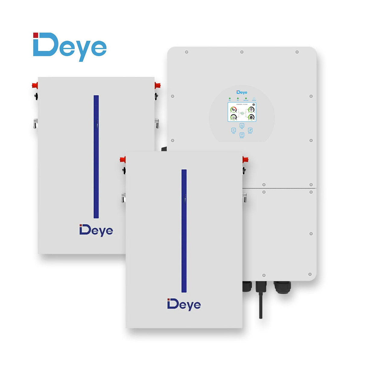 Комплект резервного живлення - DEYE інвертор 3 фазний SG04LP3 12 кВт, DEYE батарея 2шт RW - M6.1 6.14 кВт⋅год - BRAM Energy