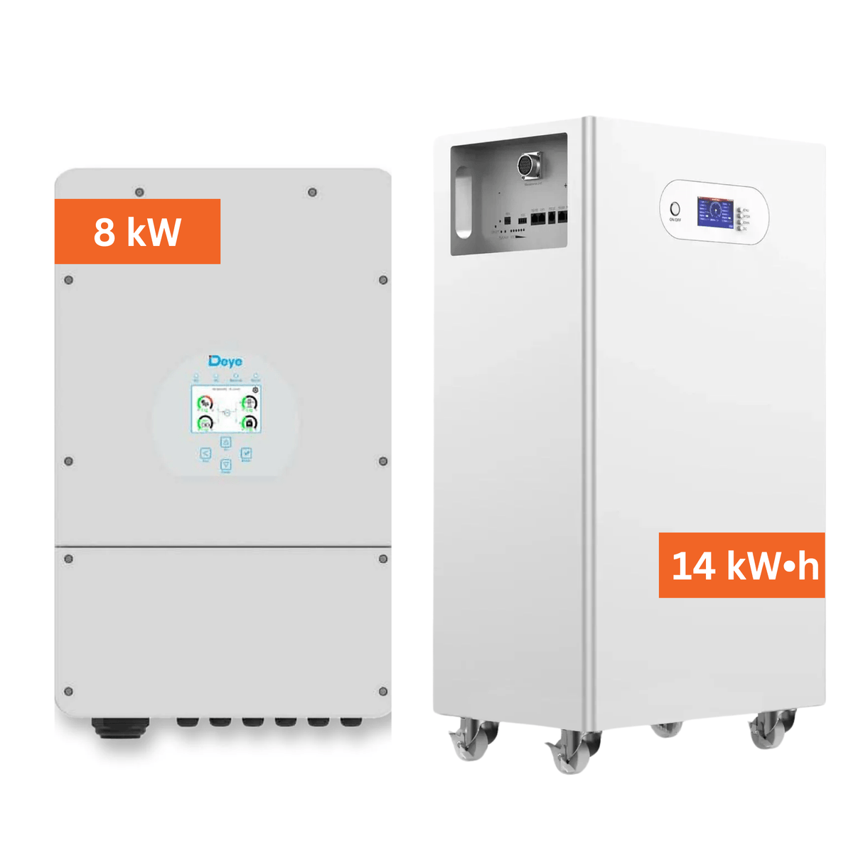 Комплект резервного живлення - Deye SUN 8K - SG03LP1 - EU, Батарея акумуляторна LiFePO4 14 кВт⋅год 51.2v - BRAM Energy